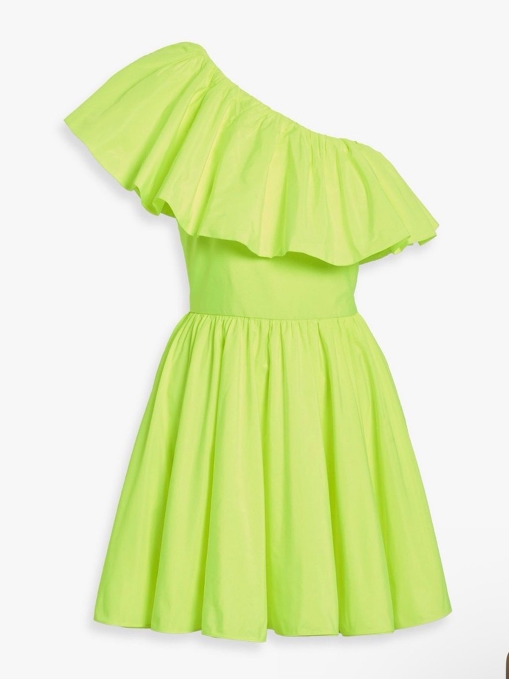 VALENTINO GARAVANI
One-shoulder neon poplin mini dress - Picture 1 of 5
